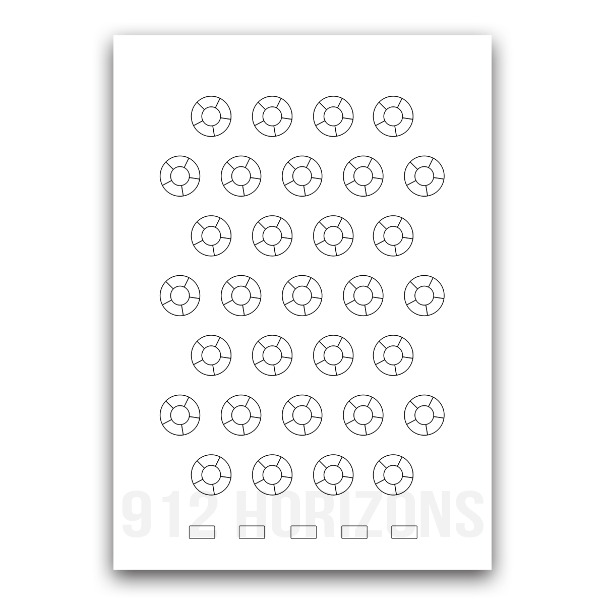 Mood tracker bouée à imprimer – fiche PDF téléchargeable pour bullet journal, planner ou carnet de suivi des émotions et du bien-être.