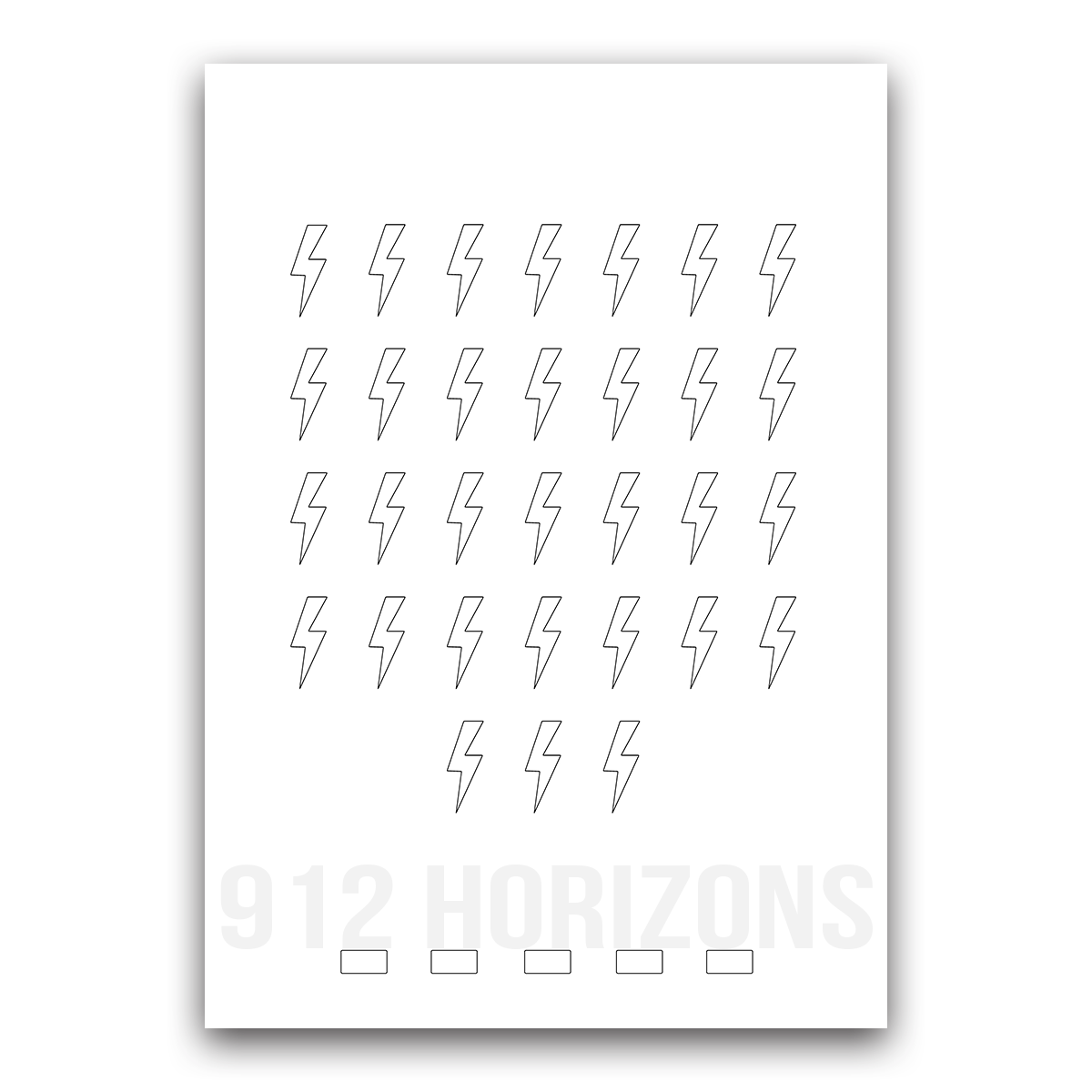 Mood tracker éclair à imprimer – fiche PDF téléchargeable pour bullet journal, planner ou carnet de suivi des émotions et du bien-être.