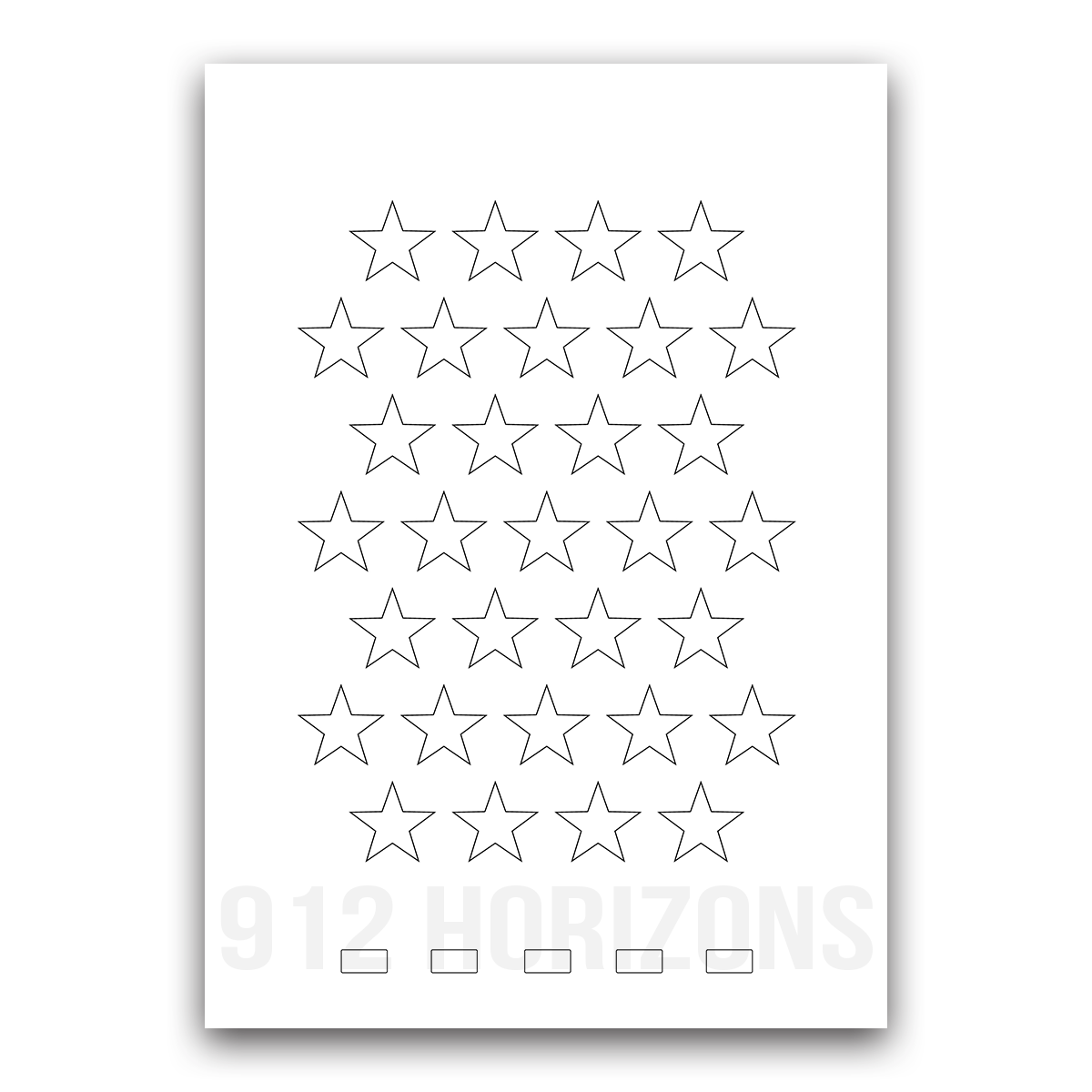 Mood tracker etoile à imprimer – fiche PDF téléchargeable pour bullet journal, planner ou carnet de suivi des émotions et du bien-être.