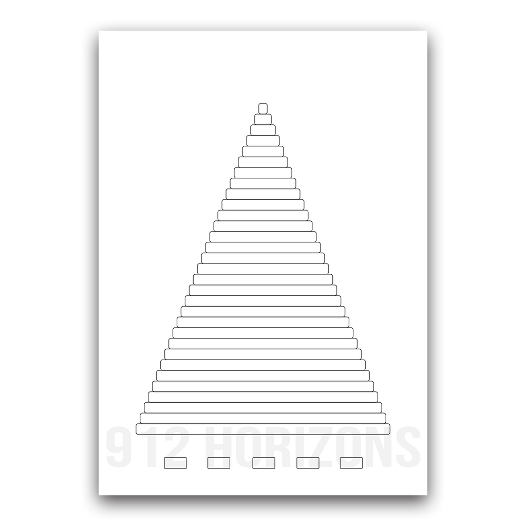 Mood tracker pyramide à imprimer – fiche PDF téléchargeable pour bullet journal, planner ou carnet de suivi des émotions et du bien-être.