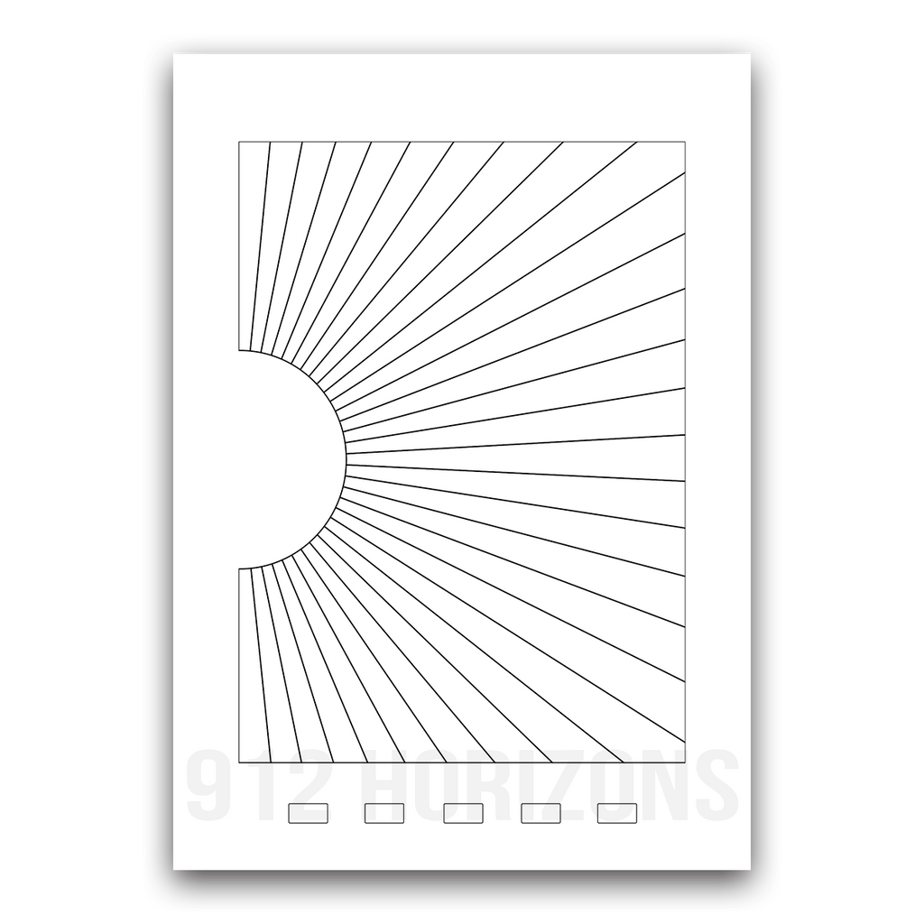 Mood tracker rayons de soleil à imprimer – fiche PDF téléchargeable pour bullet journal, planner ou carnet de suivi des émotions et du bien-être.