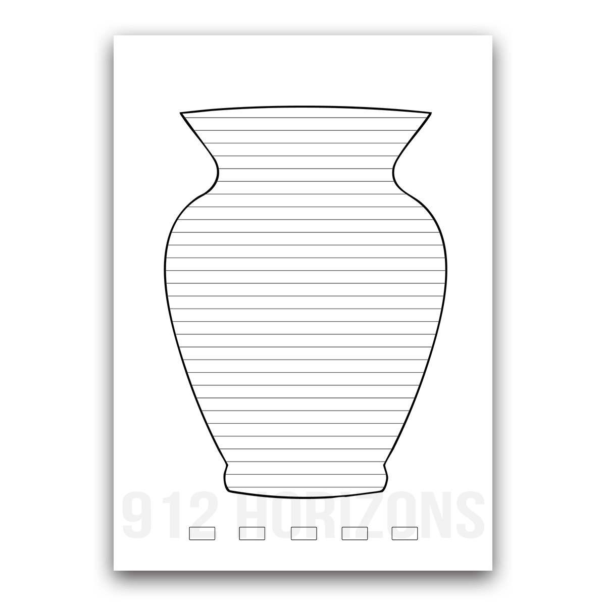 Mood tracker vase à imprimer – fiche PDF téléchargeable pour bullet journal, planner ou carnet de suivi des émotions et du bien-être.