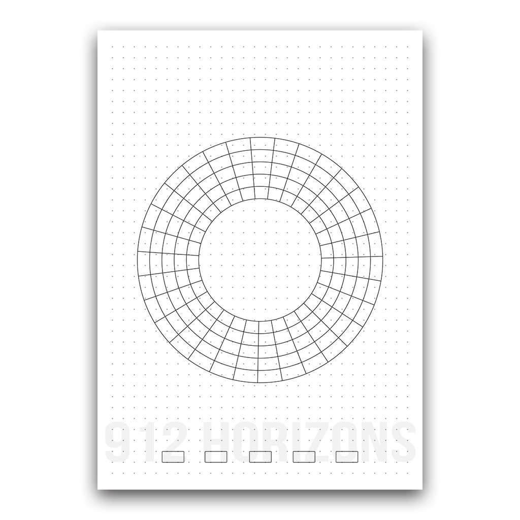 Page de mood tracker pour bullet journal et suivi de bien-être quotidien à télécharger 5 cercles