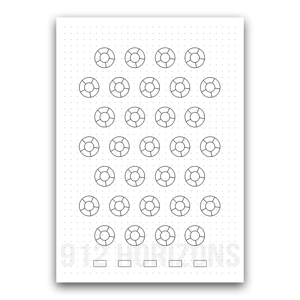 Page de mood tracker pour bullet journal et suivi de bien-être quotidien à télécharger bouée