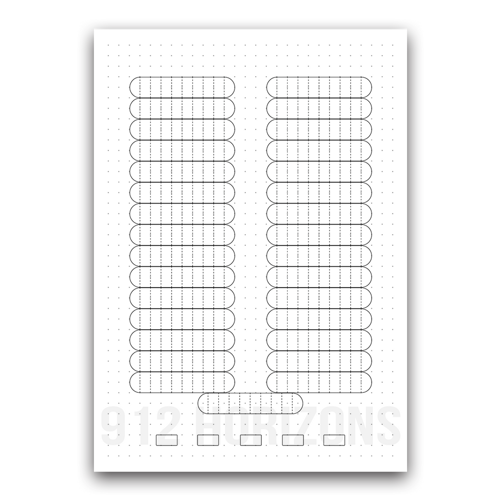 Page de mood tracker pour bullet journal et suivi de bien-être quotidien à télécharger capsules