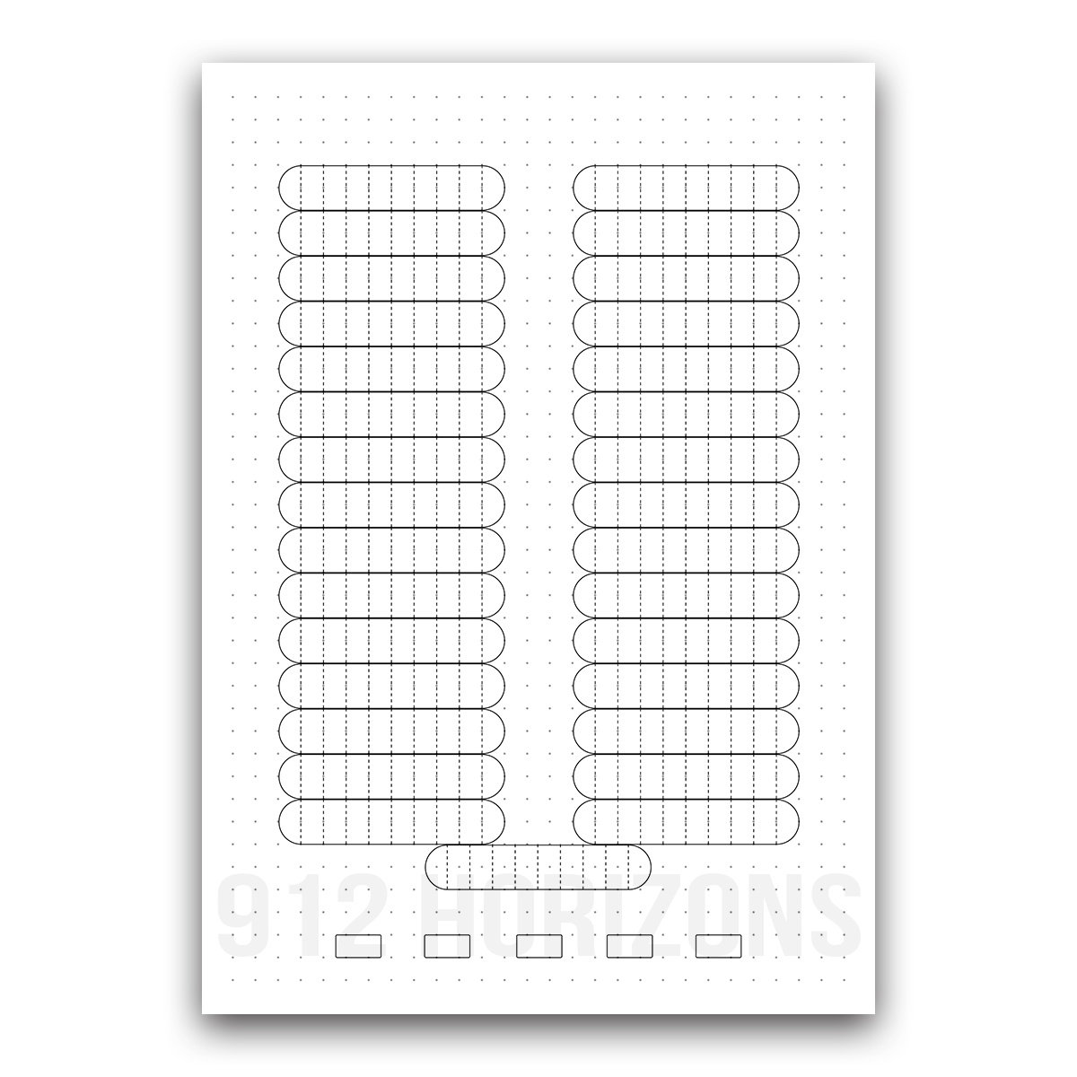 Page de mood tracker pour bullet journal et suivi de bien-être quotidien à télécharger capsules