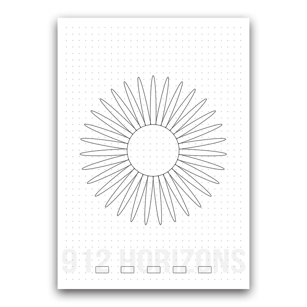 Page de mood tracker pour bullet journal et suivi de bien-être quotidien à télécharger fleur