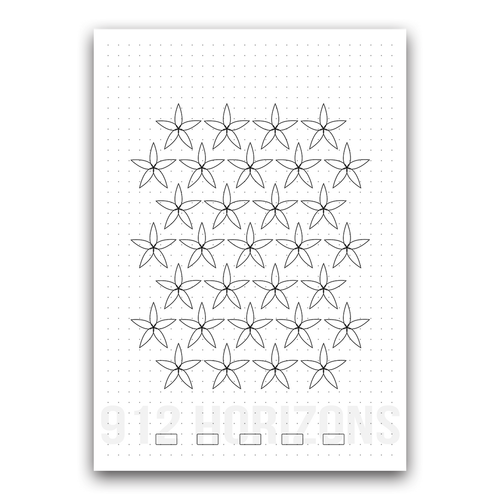 Page de mood tracker pour bullet journal et suivi de bien-être quotidien à télécharger fleurs