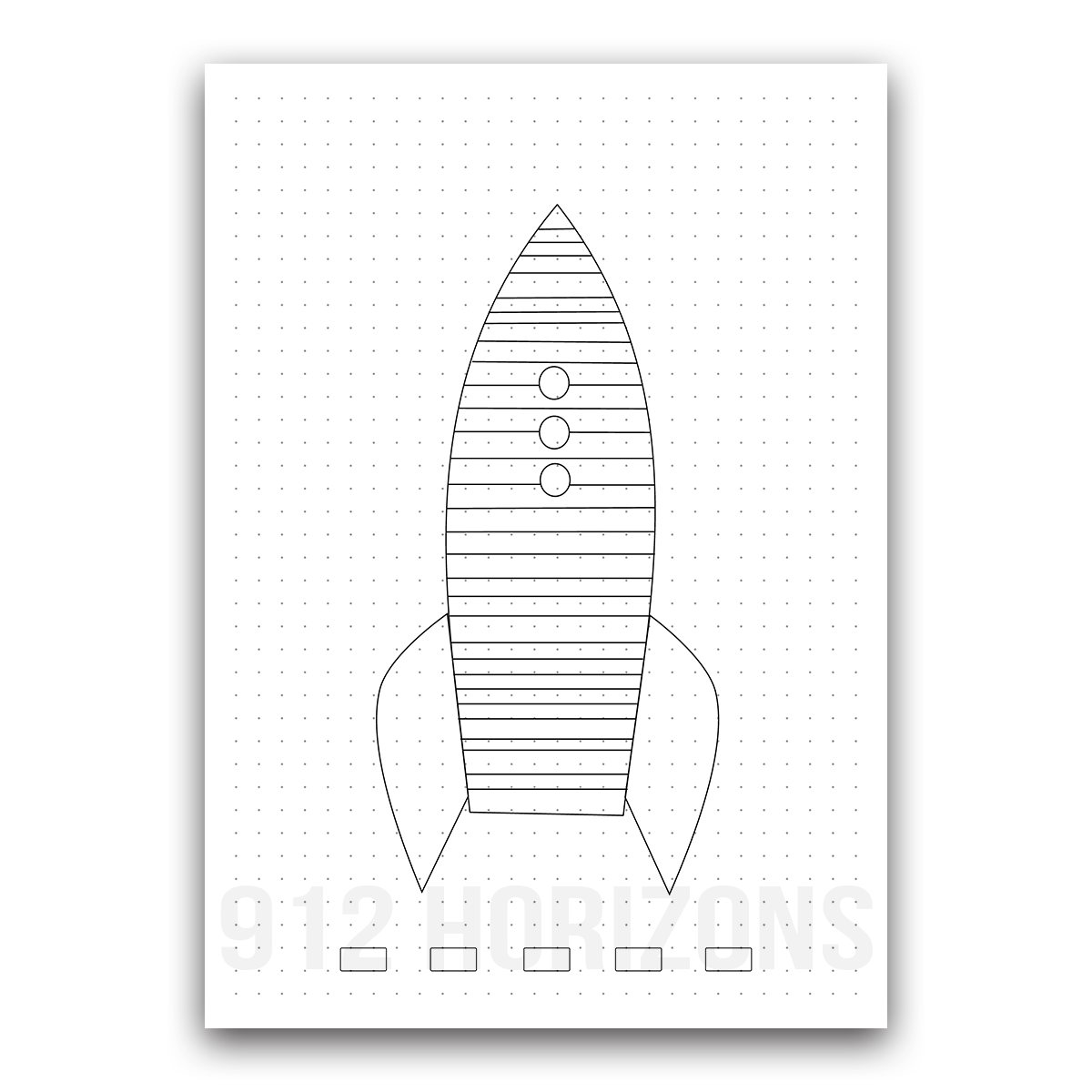 Page de mood tracker pour bullet journal et suivi de bien-être quotidien à télécharger fusée