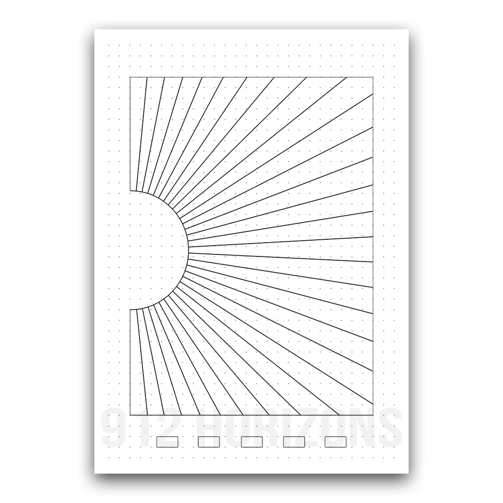Page de mood tracker pour bullet journal et suivi de bien-être quotidien à télécharger rayons de soleil