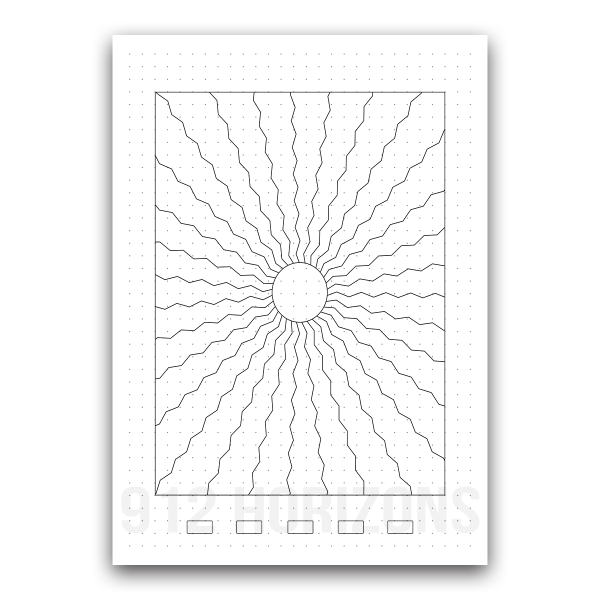 Page de mood tracker pour bullet journal et suivi de bien-être quotidien à télécharger soleil