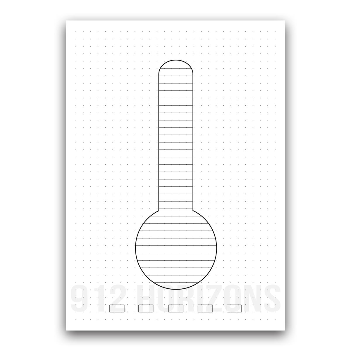 Page de mood tracker pour bullet journal et suivi de bien-être quotidien à télécharger thermomètre